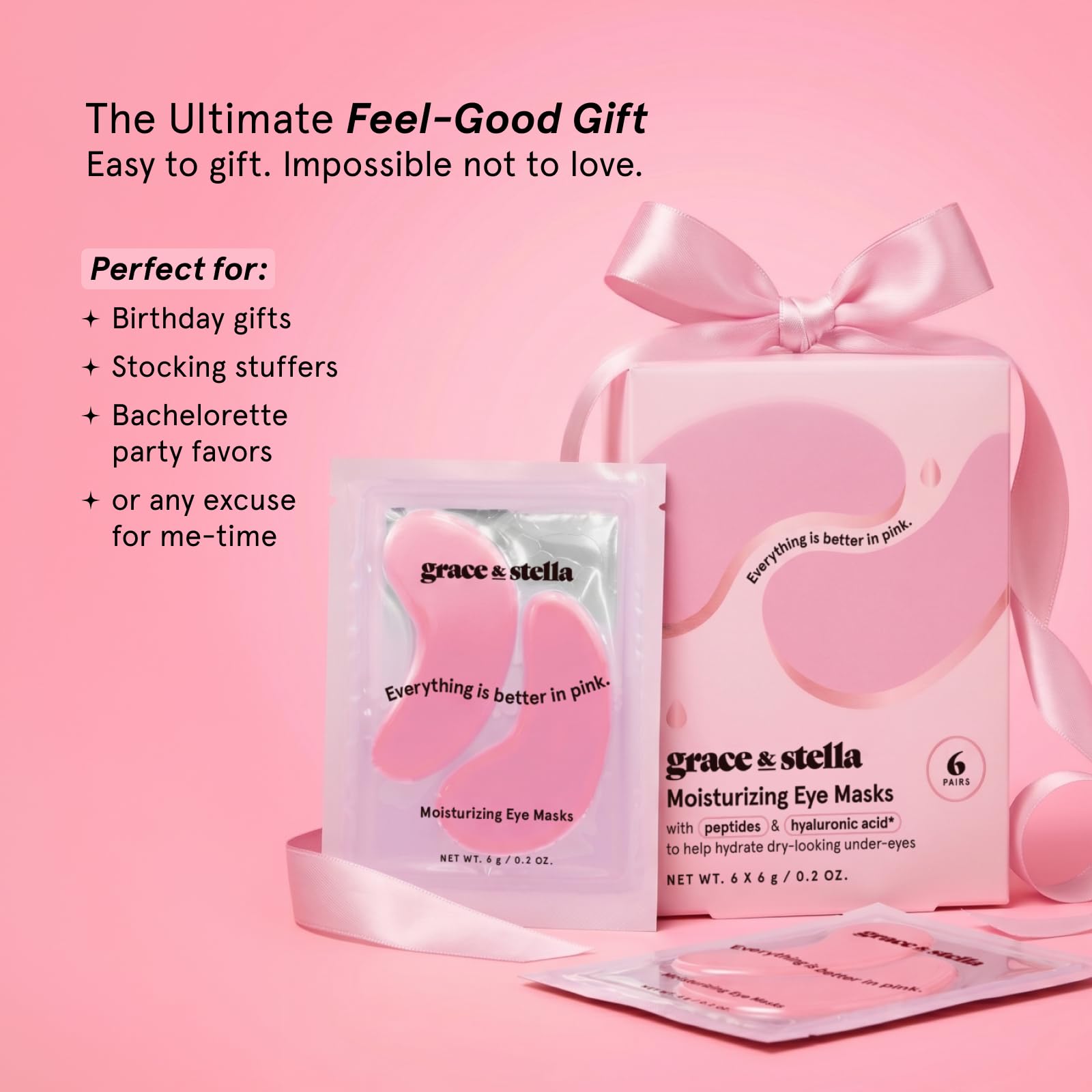 grace & stella Award Winning Under Eye Mask - Birthday Gifts for Women - Gel Eye Patches for Dark Circles, Puffy Eyes, Undereye Bags - Gifts for Mom - Vegan Self Care (24 Pairs, Gold)