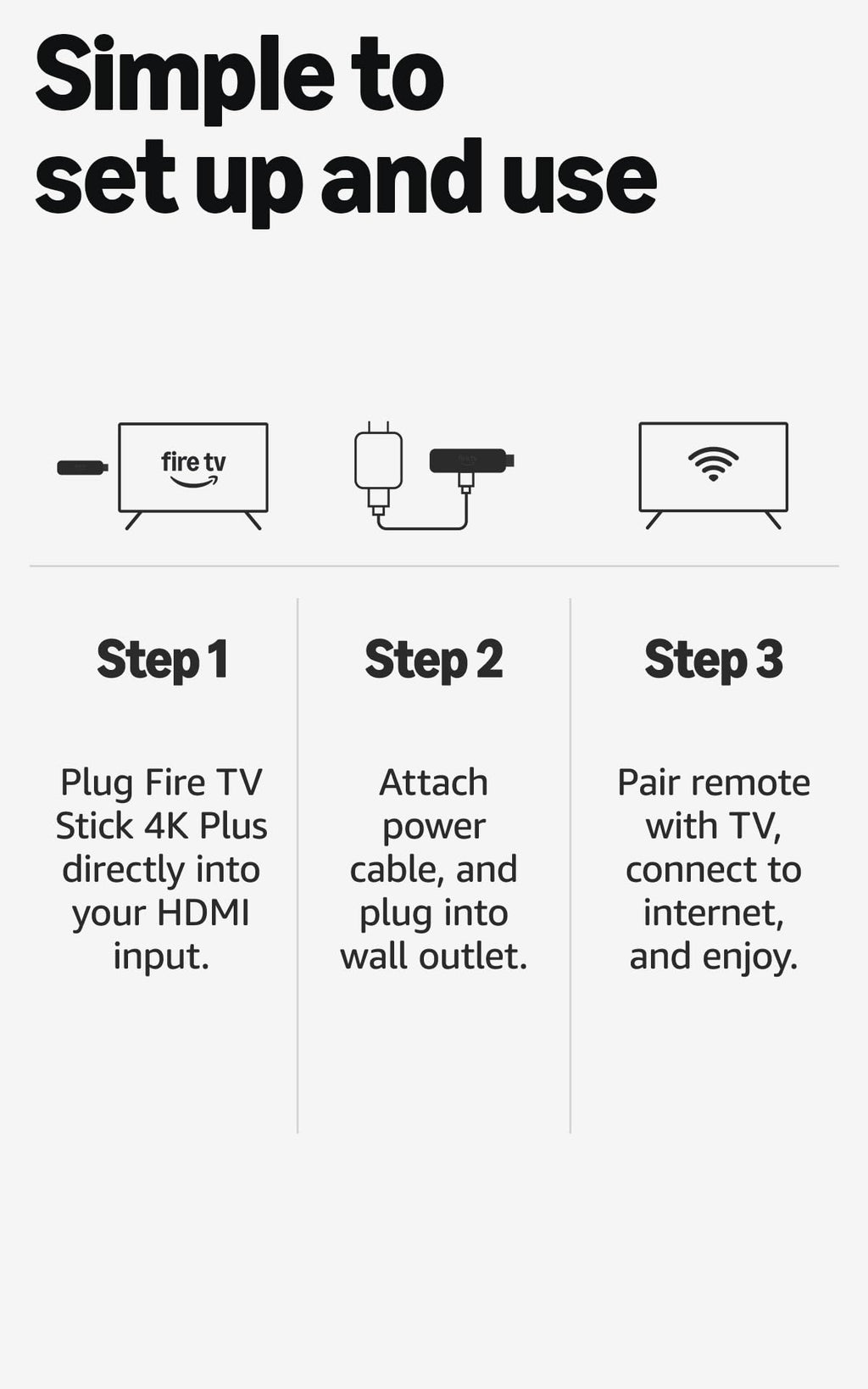 Amazon Fire TV Stick 4K Plus (newest model) with AI-powered Fire TV Search, Wi-Fi 6, stream hundreds of thousands of movies and shows, free & live TV, find shows faster with Alexa+