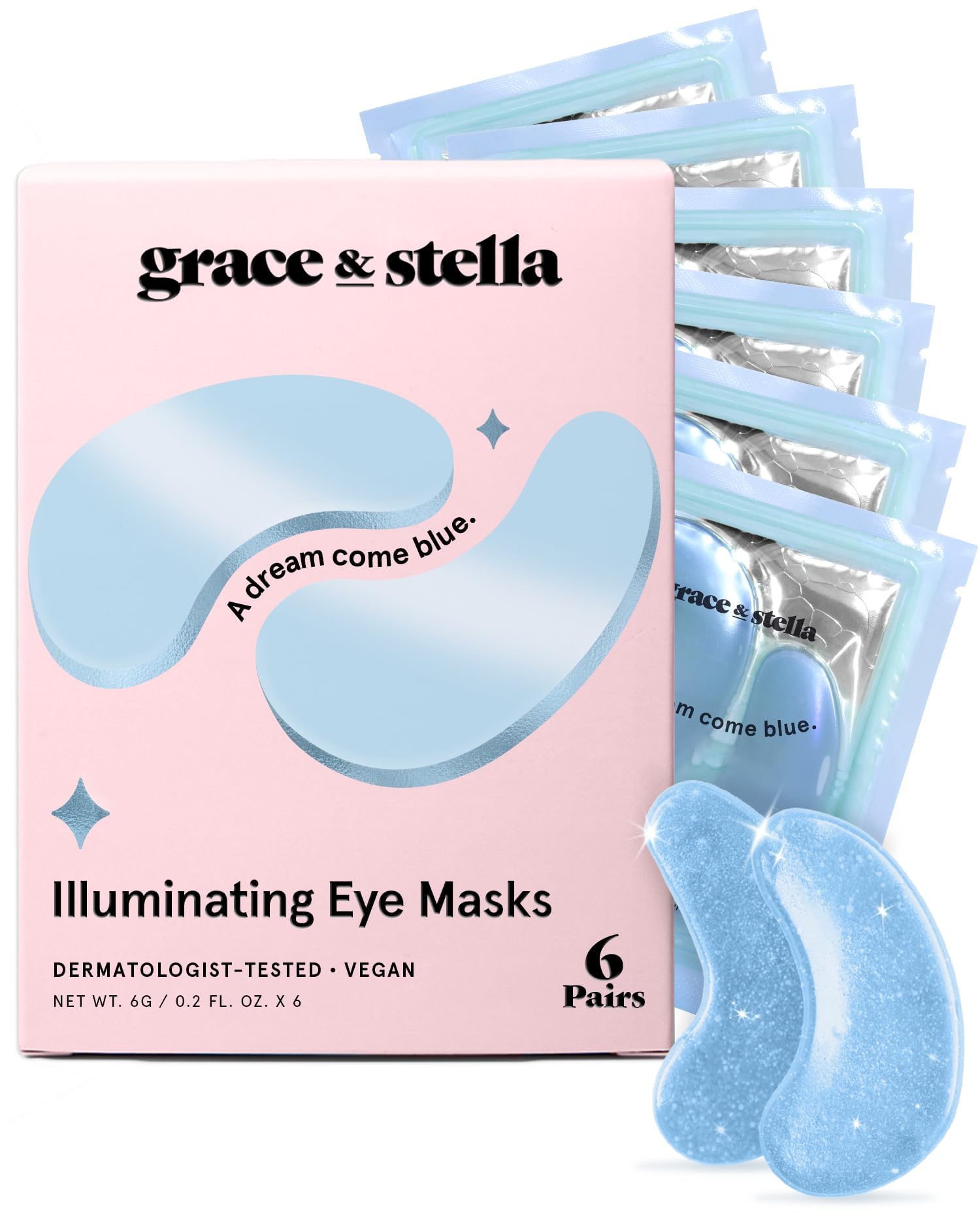 grace & stella Award Winning Under Eye Mask - Birthday Gifts for Women - Gel Eye Patches for Dark Circles, Puffy Eyes, Undereye Bags - Gifts for Mom - Vegan Self Care (24 Pairs, Gold)