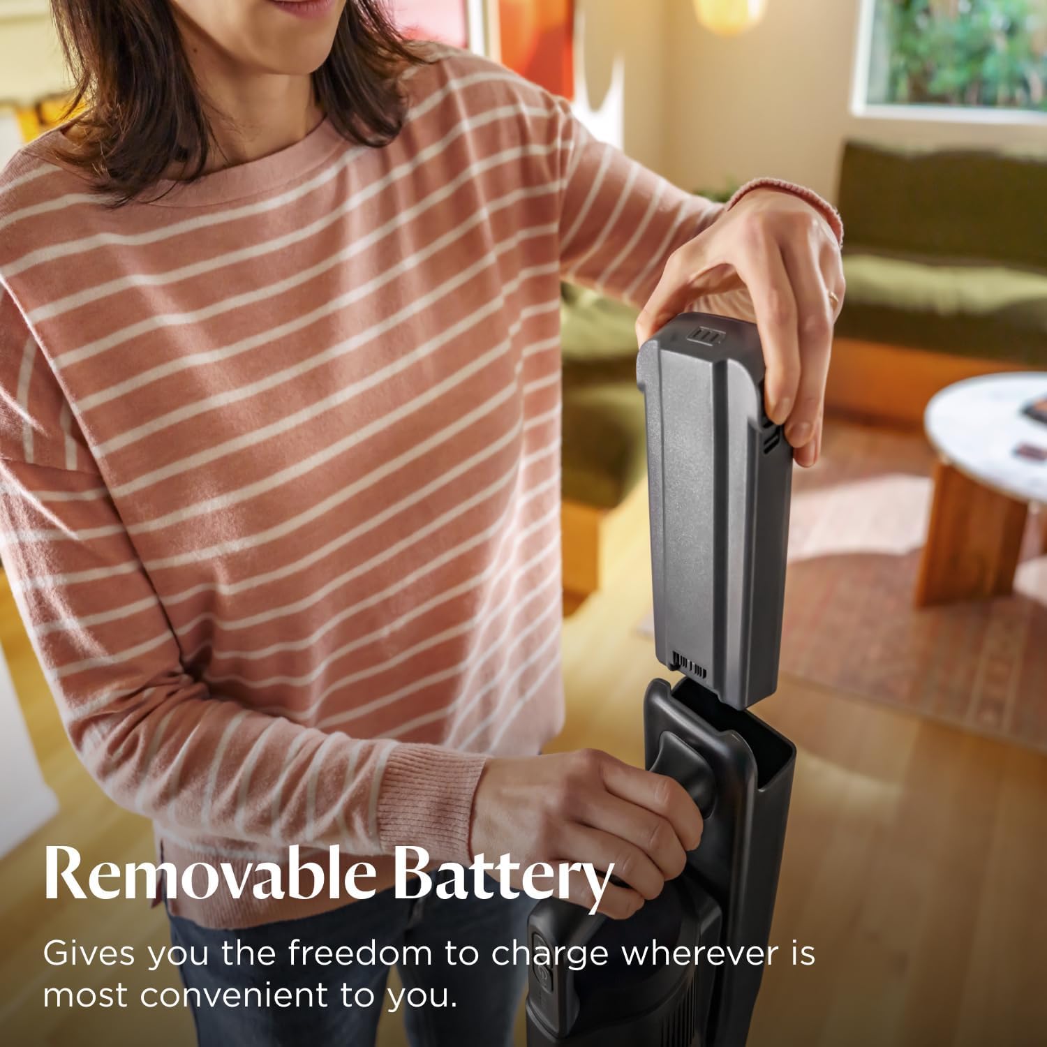 Bissell PowerClean DualBrush 280W Self-Standing Cordless Vacuum, DualBrush & AutoAdapt Tech, Self-Cleaning Brush Roll, Strong Suction, Removeable Battery, Upholstery Tool & Bright Headlights, 4196K