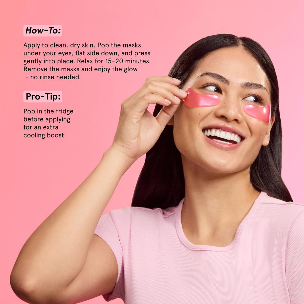 grace & stella Award Winning Under Eye Mask - Birthday Gifts for Women - Gel Eye Patches for Dark Circles, Puffy Eyes, Undereye Bags - Gifts for Mom - Vegan Self Care (24 Pairs, Gold)