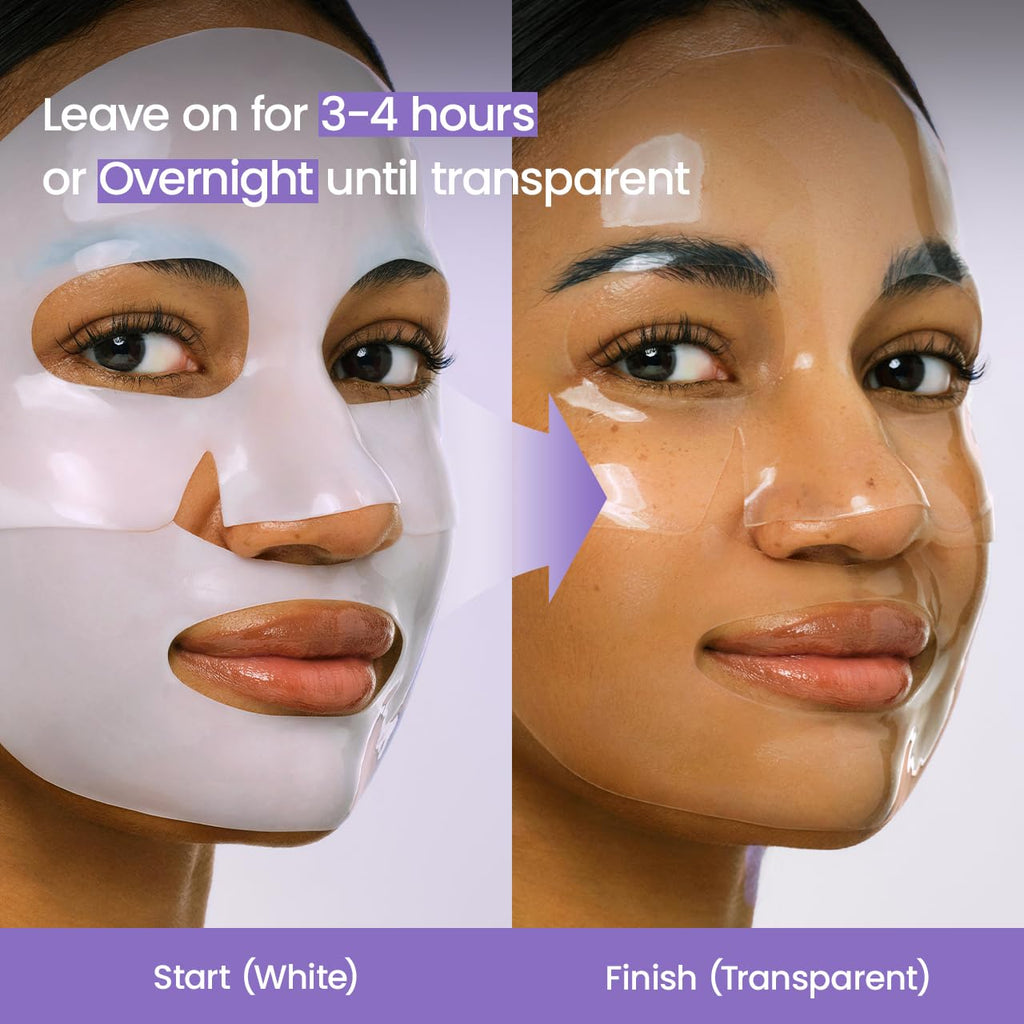 BIODANCE Bio-Collagen Real Deep Mask, Hydrating Overnight Hydrogel Face Mask, Pore Minimizing, Elasticity, Plumping, Travel Essentials & Self Care Gifts for Women, Korean Skin Care | 1.19oz(34g) x 4ea