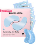 grace & stella Award Winning Under Eye Mask - Birthday Gifts for Women - Gel Eye Patches for Dark Circles, Puffy Eyes, Undereye Bags - Gifts for Mom - Vegan Self Care (24 Pairs, Gold)