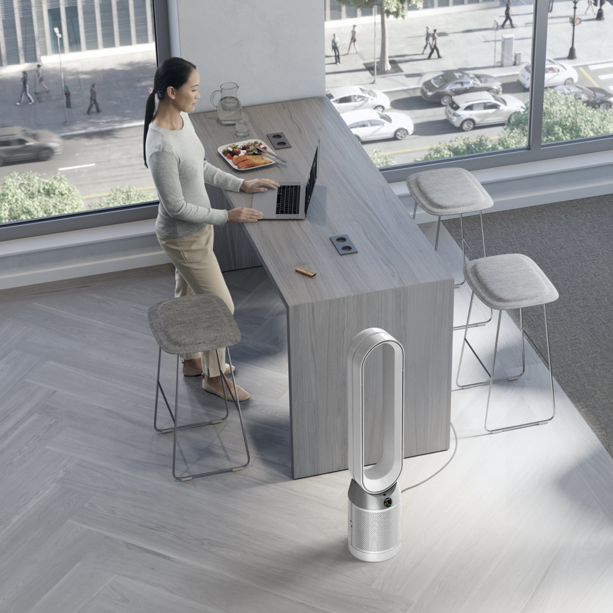 Dyson Purifier Cool™ TP7C Purifying Tower Fan | White/Silver | Refurbished